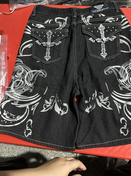 90s OLD STUSSY/Denim Shorts/WORKGEAR/USA製/W32/デニムショーツ