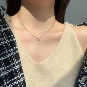 アクセサリー ネックレス リングネックレス ゴールド シルバー サークルネックレス ストーン キラキラ かわいい 大人可愛い きれいめ シンプル カジュアル 上品 お洒落 大人女子 こなれ感 エレガント 20代 30代 40代 レディース ママ デート お出かけ 女子会 パーティー お呼ばれ イベント 通勤 通学 高見え 高級感 オールシーズン 小さめ 華やか