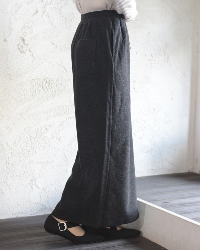 【hunch】ニットソーナロースカート　(251117)