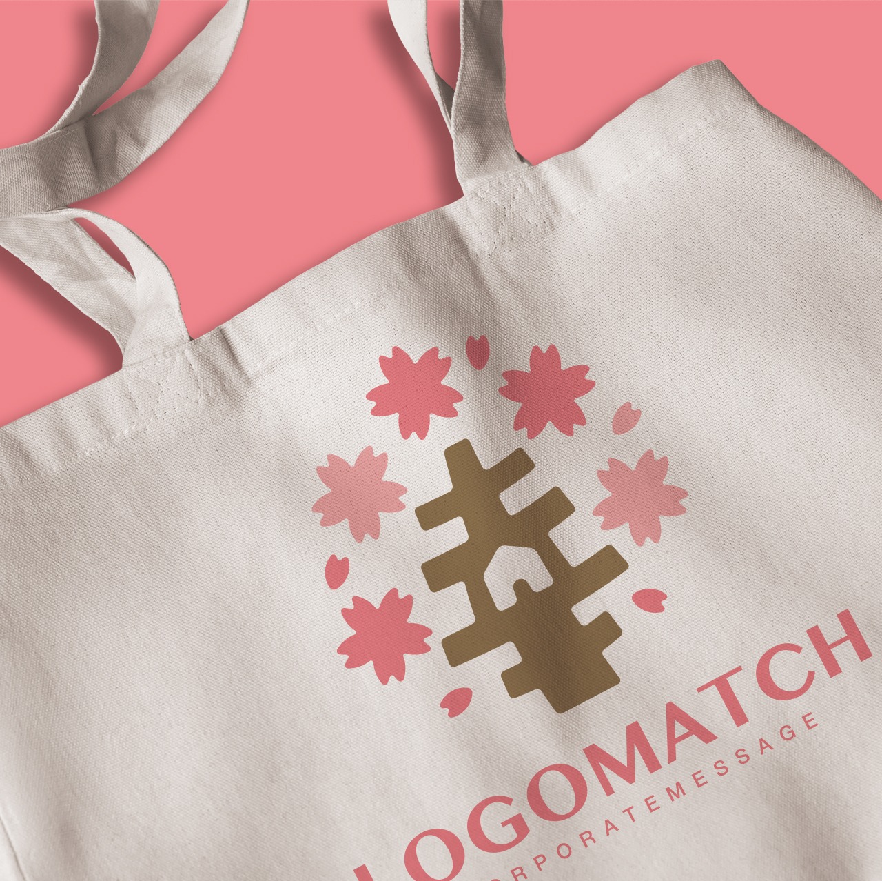 桜舞う「幸」と住まいのロゴ