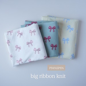 (お取り寄せ２ｙ)big ribbon knit　韓国生地