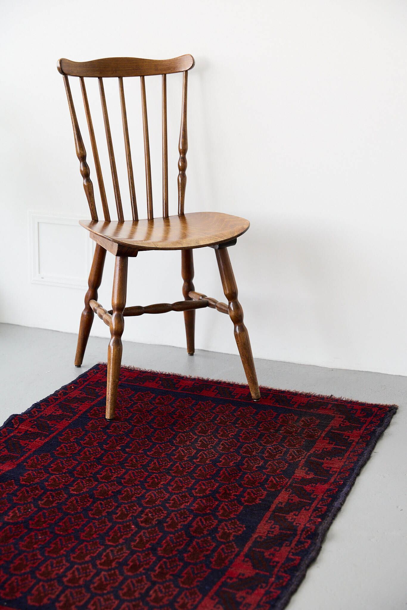 No.183 ヴィンテージラグ トライバルラグ バルーチ族 ウール（135×88cm