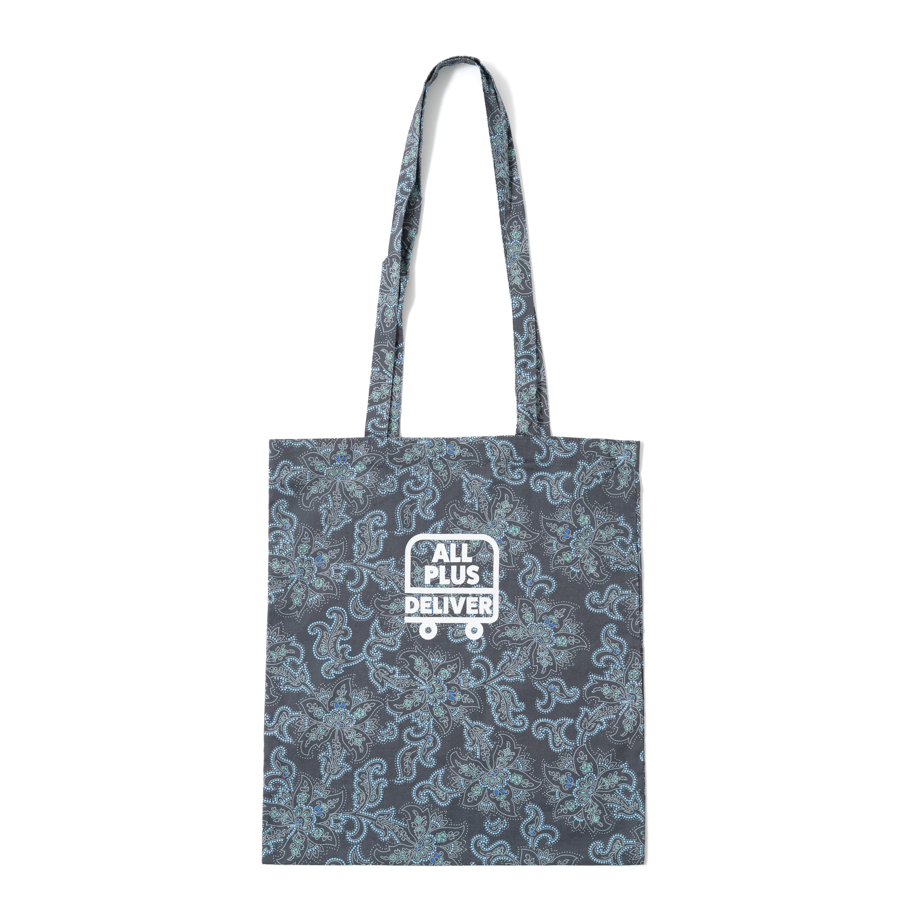 ALPSDR PAISLEY TOTE BAG / DARK GREY