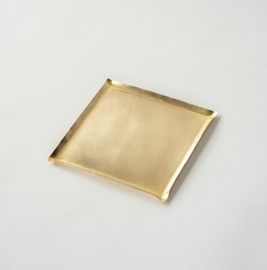 四角皿＜S＞ / 真鍮　minimal plate <square-S> / brass