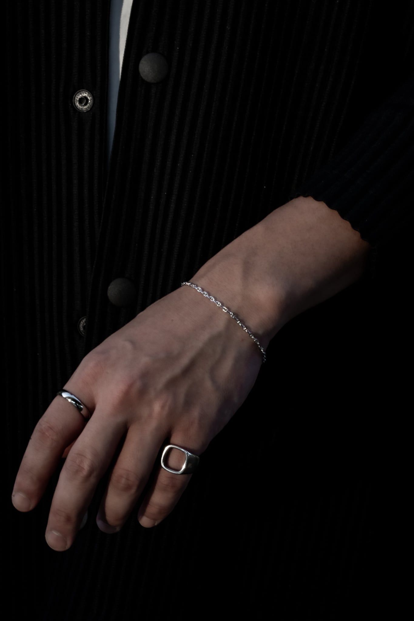 Anchor Skin Bracelet】 / SILVER | Legamen's jewelry