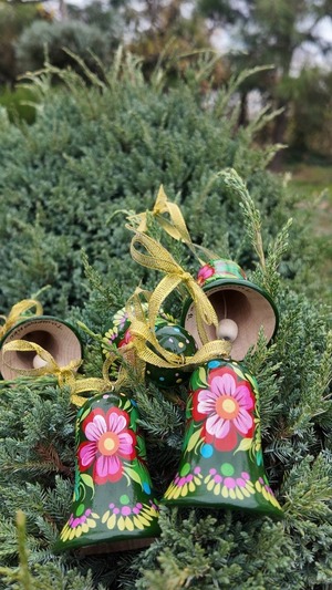 クリスマスデコレーション　ベル1点のみ（ティモシェンコ作）