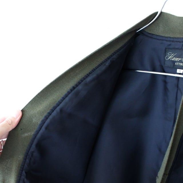HAVERSACK ウールサージカラーレスジャケット 422304 （Black） | C