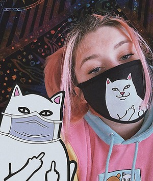 RIPNDIP(リップンディップ)ファッションマスク 布マスク Lord Nermal Face Mask Black（ブラック）RIPNDIP-001