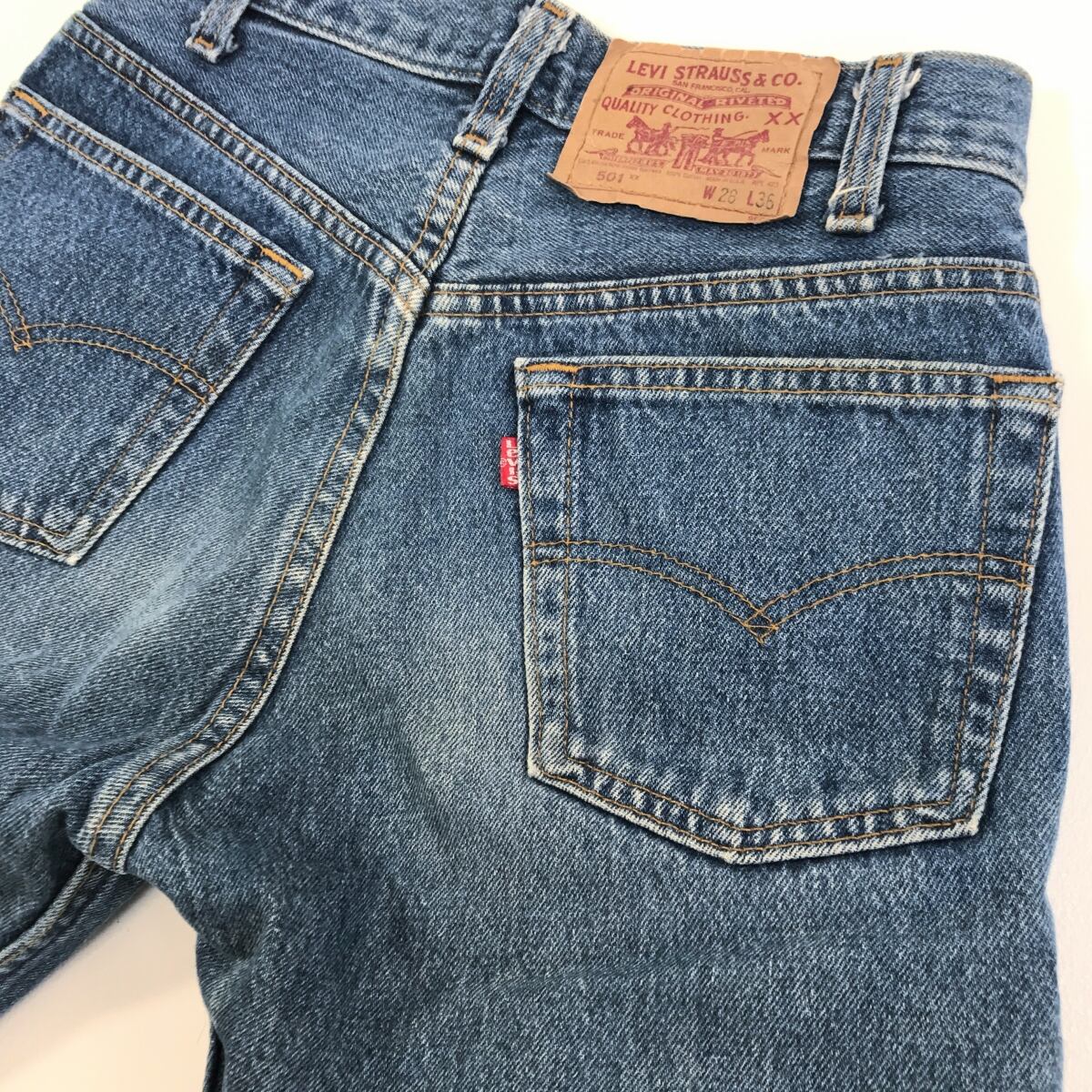 90s リーバイス 501-0000 W36表記 Levi’s 90年代 米国製 LEVI'S リーバイス 90年代 USA製 501- 0000 刻印 520 ブルー W28 L36