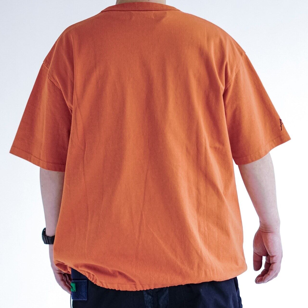 Huk Performance Fishing 長袖Tシャツ Mサイズ オレンジ H.A.K.U MOUNTAIN SUPPLY HKT605 DRAWSTRING POCKET BIG T-SHIRT（NEW