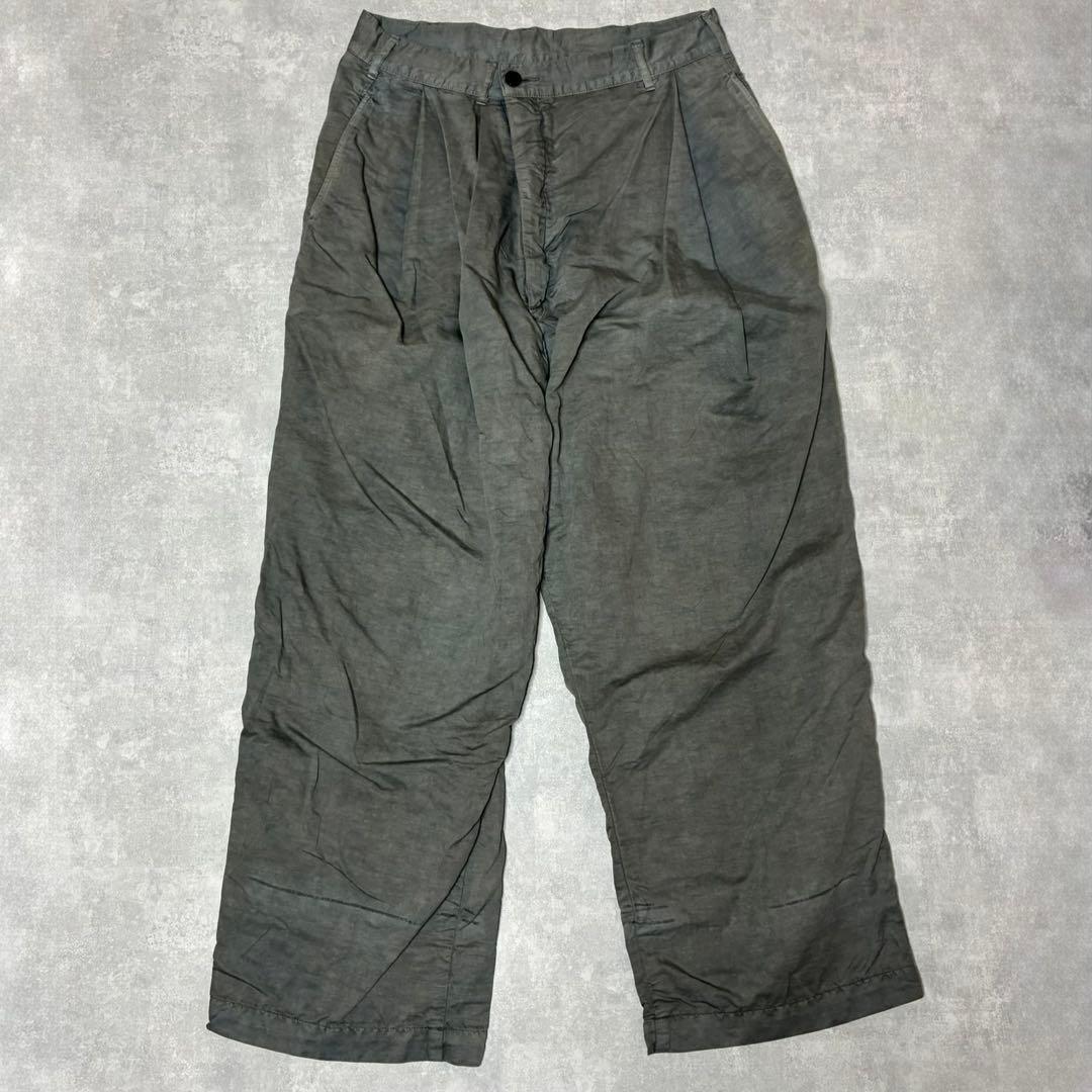 OUTIL PANTALON CUERS ワイドパンツ インディゴ 墨 染め | CHASE