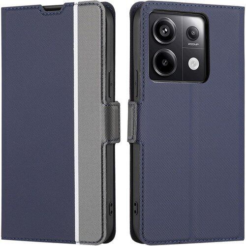 適用 Xiaomi Redmi Note 13 Pro 5G ケース 手帳型 XIG05 薄型ケース シャオミ レッド ノート 13 プロ 5G スマホケース レッドミ ノート 13 プロ ケース 手帳ケース 携帯カバー ノート13プロケース BonwFzin 軽量 薄い 炭素繊維調 PU レザー マグネット 手帳 カードケース カード収納 耐衝撃 スタンド 2色組合 グレー + ネイビー 2506