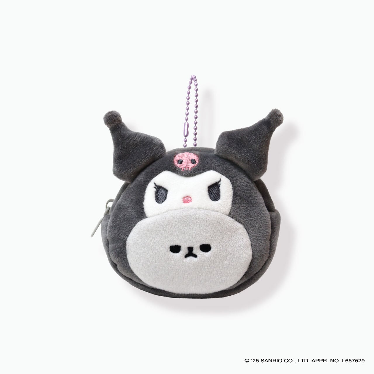 【mof】Sanrio characters x mofmofriends なかよしミニポーチチャーム KUROMI×ブリティッシュショートヘア / MFS005-3