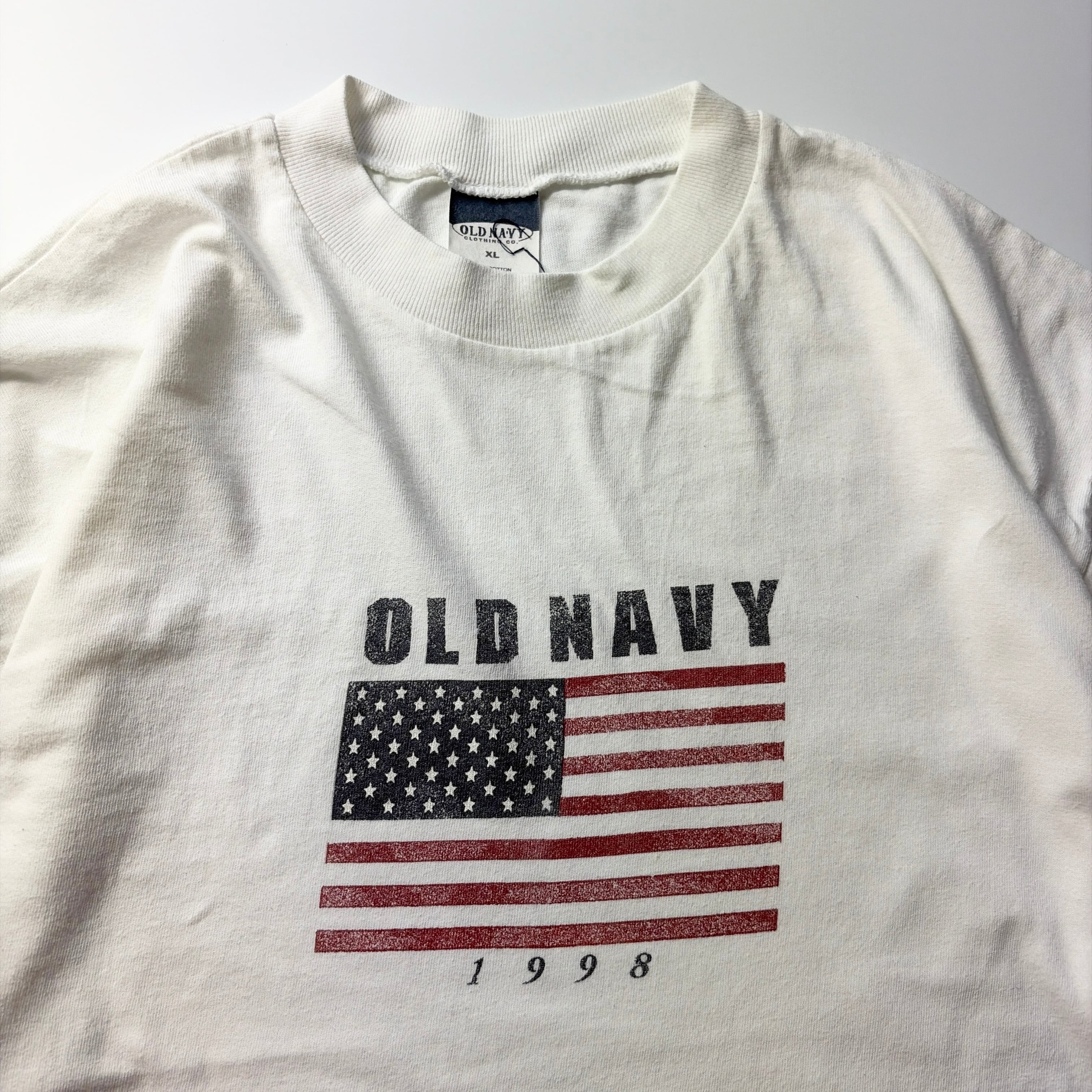 90s Old Navy USA Flag Logo Tee
