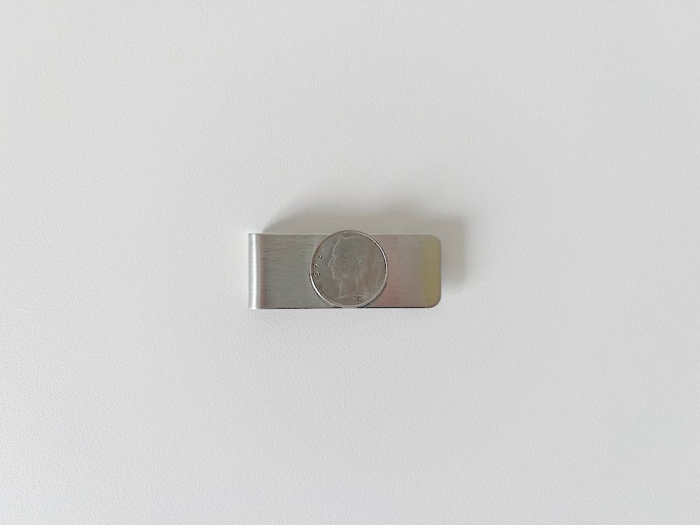 【U.S.】コイン付きマネークリップ / Money clip with coin holder