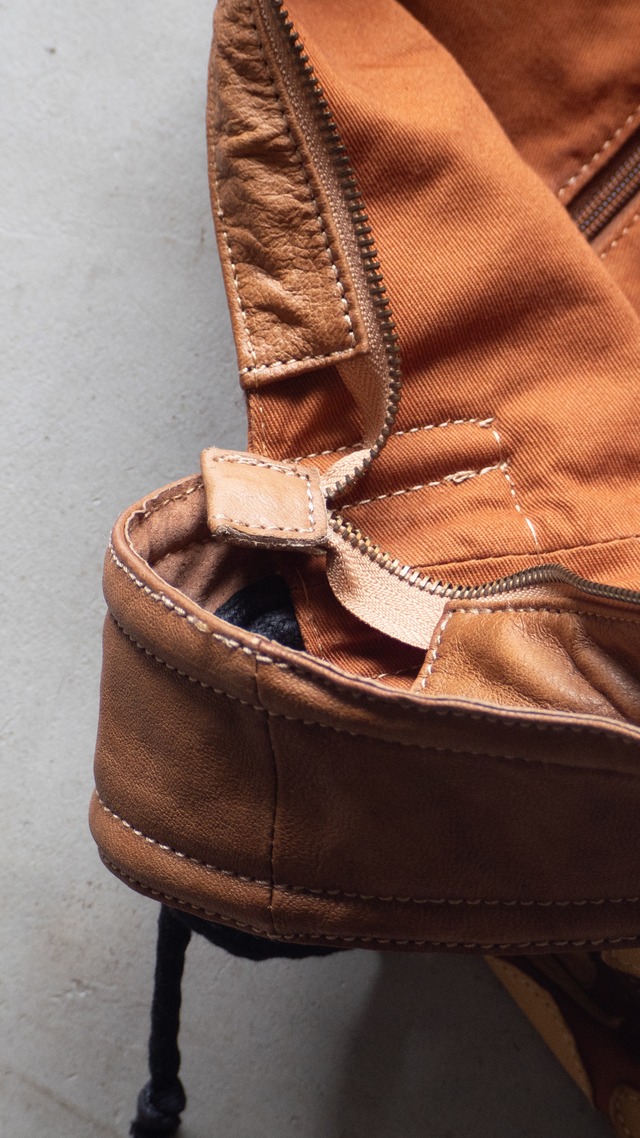"io comme io" used Cotton sheep leather bag