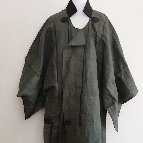 【現存していた幻の長合羽】ジャパンヴィンテージ 古布 着物 歴史資料 民俗文化 アウターウェア | Long Kappa Kimono Coat Jacket Long Japan Vintage Museum to Archive Level