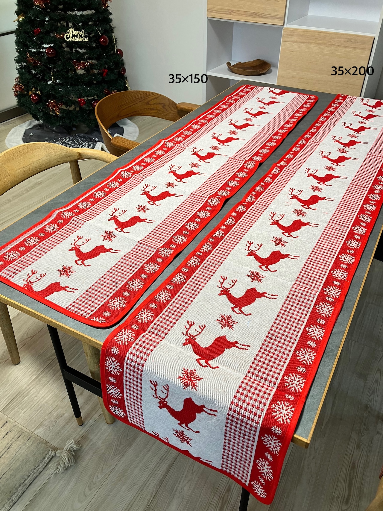 クリスマス　テーブルランナー　35×200