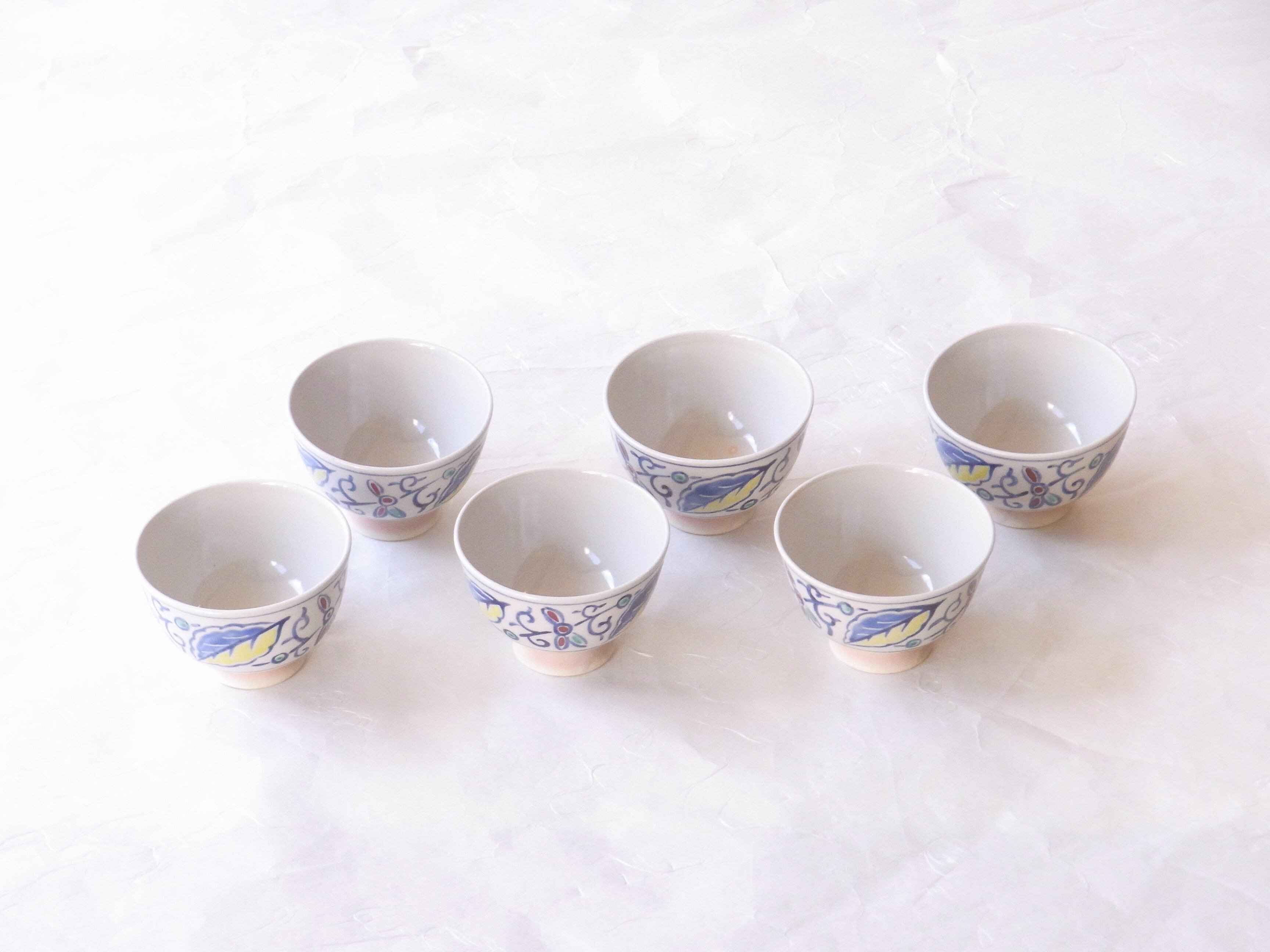 清水焼 煎茶碗 6客揃 オランダ写し | 小林漆陶