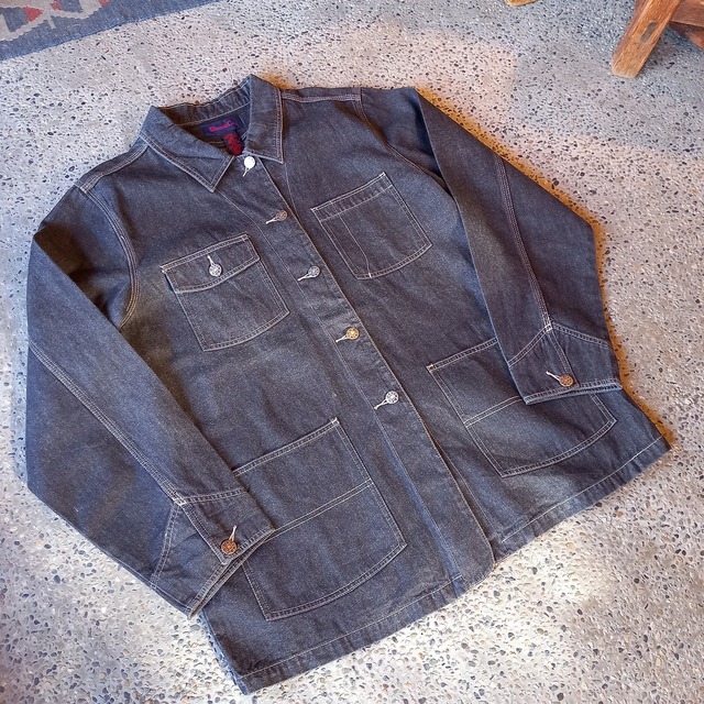 ブラックデニム カバーオール used [212033]