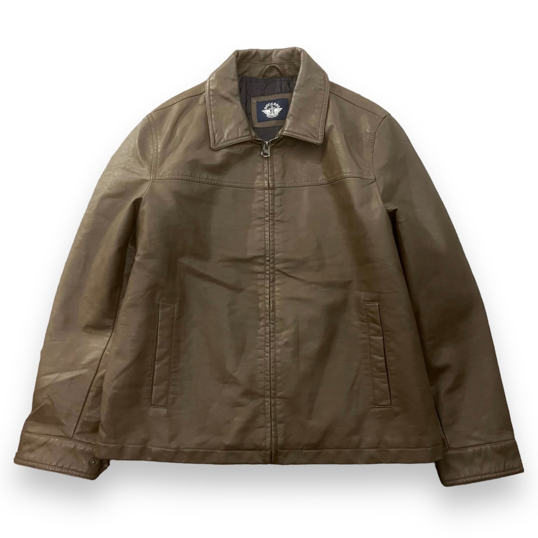 イタリア製【最高級】CINQUANTA レザーウール切り替えジャケット イタリア製【最高級】CINQUANTA レザーウール切り替えジャケット