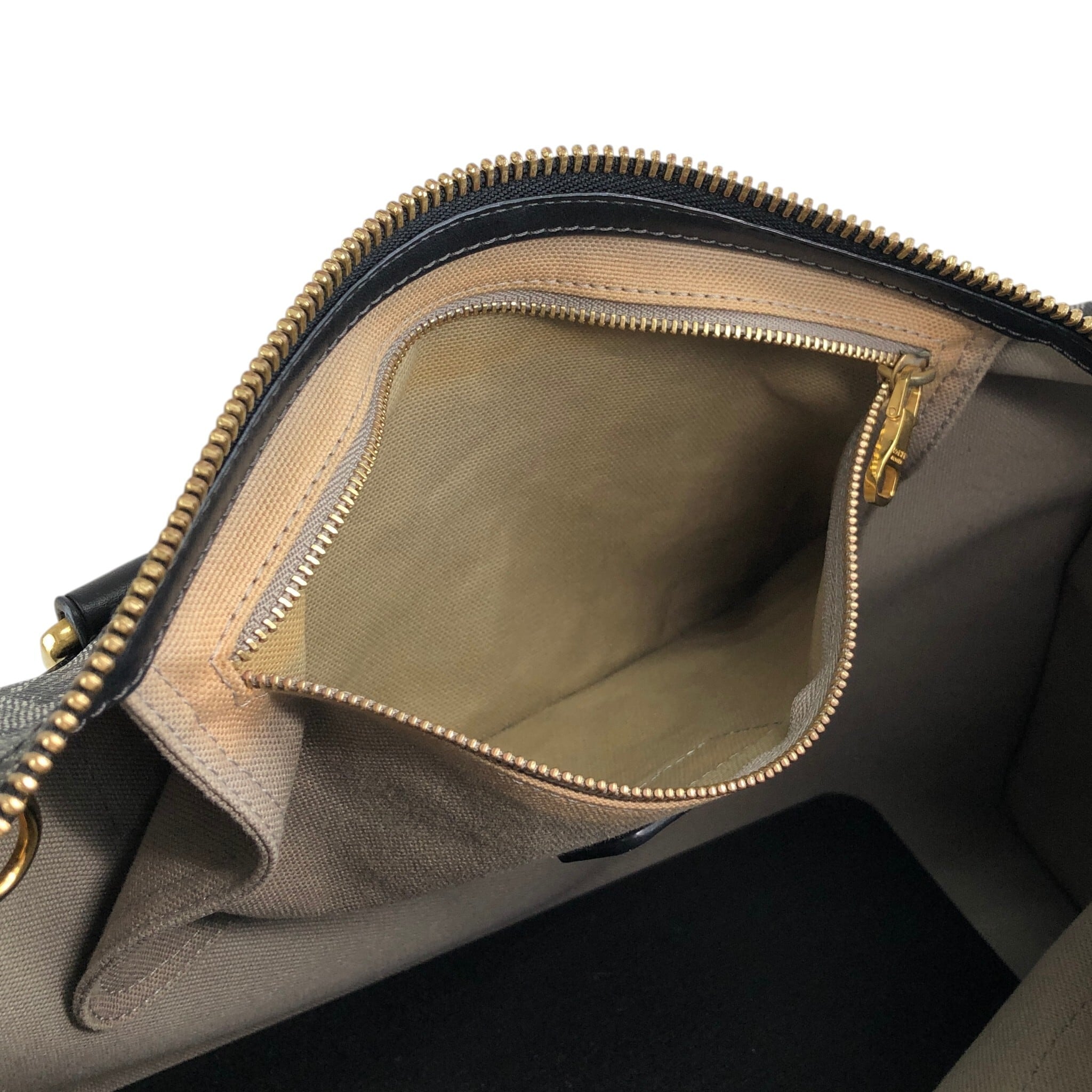 LOEWE ロエベ ハンドバッグ グレー アナグラム PVC レザー ミニ