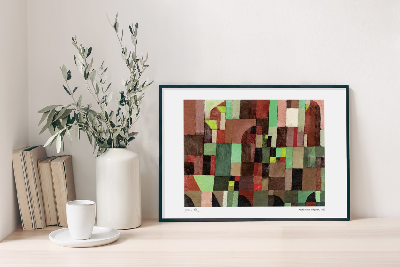 パウル・クレー Architecture red-green アートポスター アブストラクト 名画 絵画 特大 アートパネル AP259 - 3