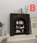 アーチ型シェルフ 本棚 ディスプレイラック 収納棚 韓国 インテリア おしゃれ モダン ミニマル 北欧風 環境に優しい 防水 お手入れ簡単 リビング収納