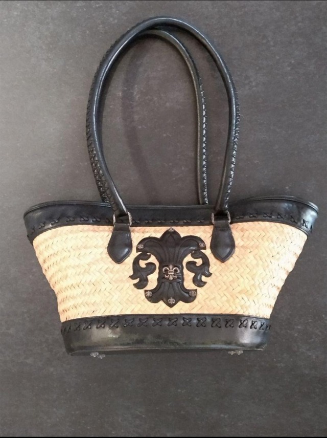 CHROME HEARTS クロムハーツ ストロー トートバッグ BSフレア オールド