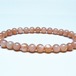 オレンジムーンストーン ブレスレット 6mm 一点物 メール便可 [M便 1/10] 111-48549