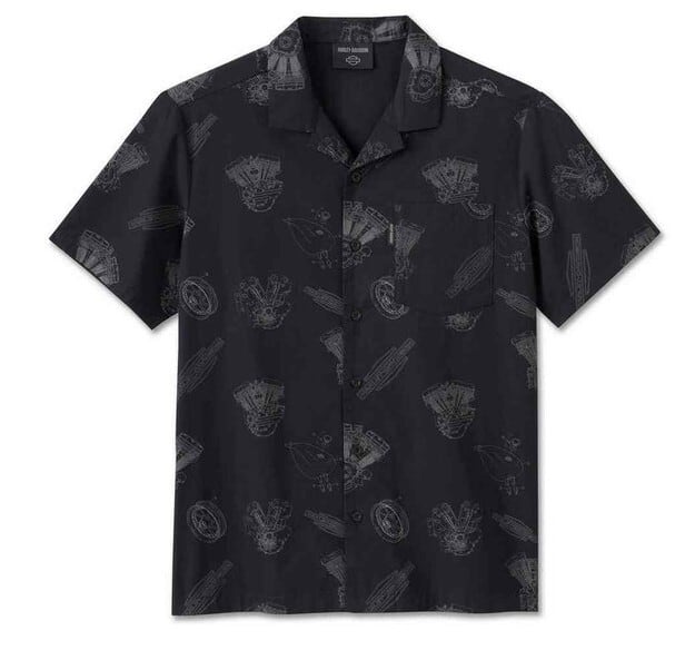 ハーレーダビッドソンベースボールシャツダメージ Men's】HARLEY-DAVIDSON（ハーレーダビッドソン）メンズ03ベース