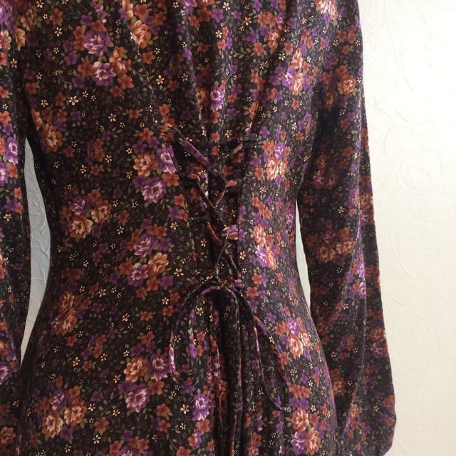 90s flower print dress