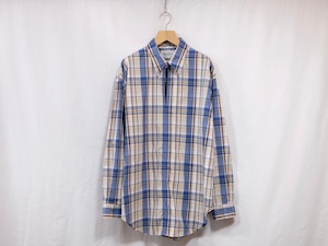 在庫有りMarvine Pontiak shirt makers”Skipper Shirt Blue Madras CH””