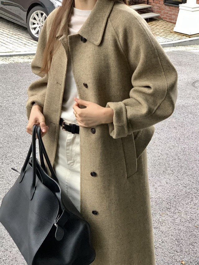 (予約) verveine / Serin Shetland handmade coat / 2color