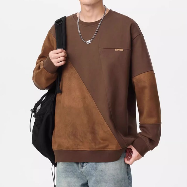 ラウンドネック スウェットシャツ af0234