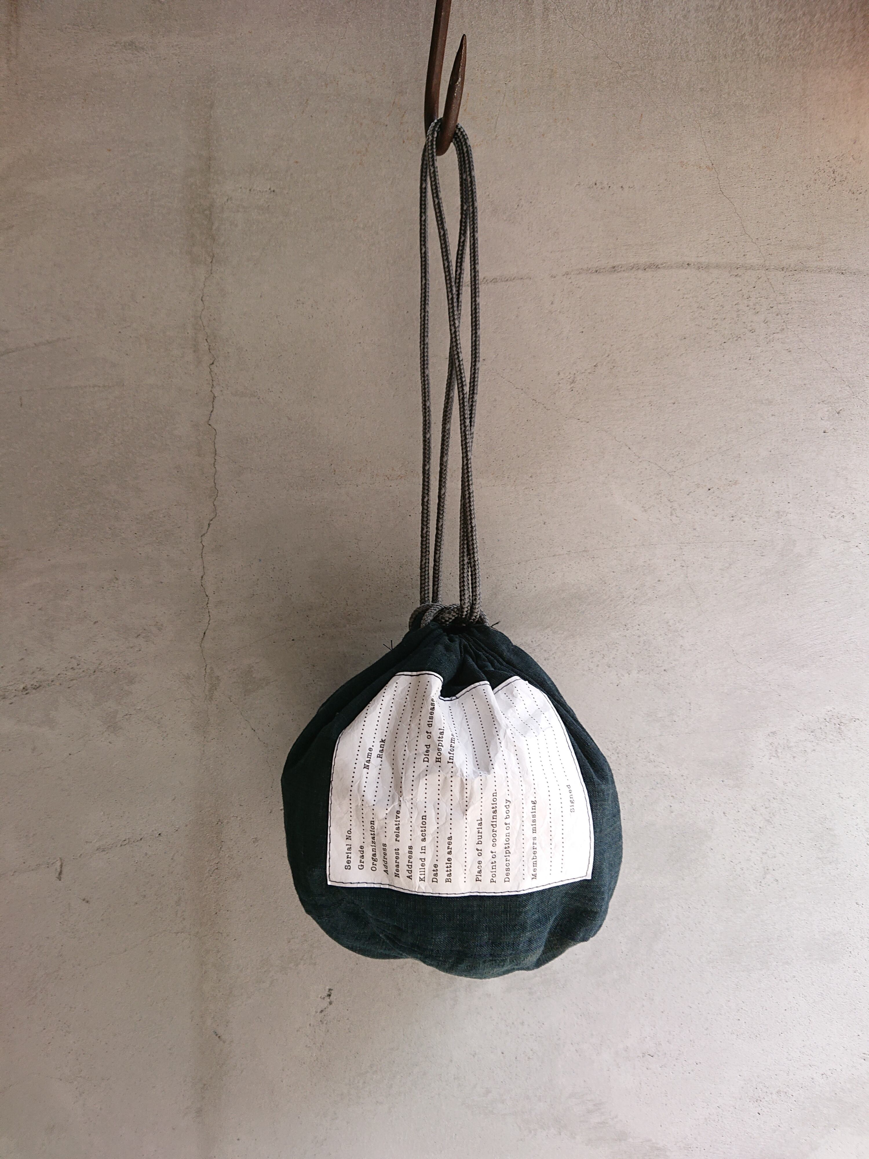 バッグ BAA COSTUME MFG PERSONAL EFFECTS BAG 40s BAA COSTUME MFG. | BOW & ARROW WEB STORE