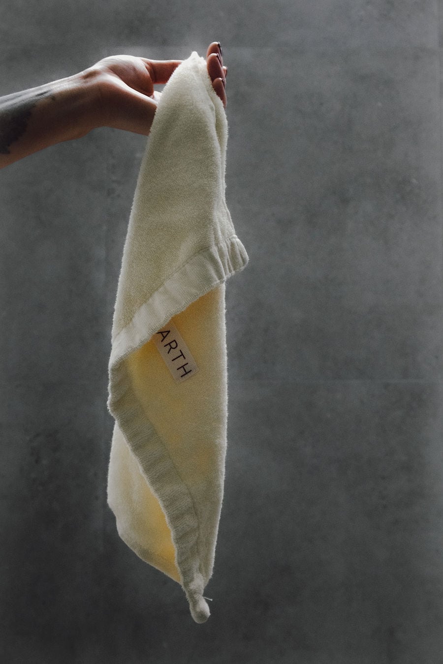 EARTH THE ARCHIVE】Plant dyed organic hand towel - 5colors
