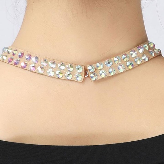 シンプルデザイン　ストーンネックレス　　　　ds0077  　　