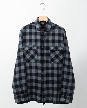 check patterned cotton flannel shirt