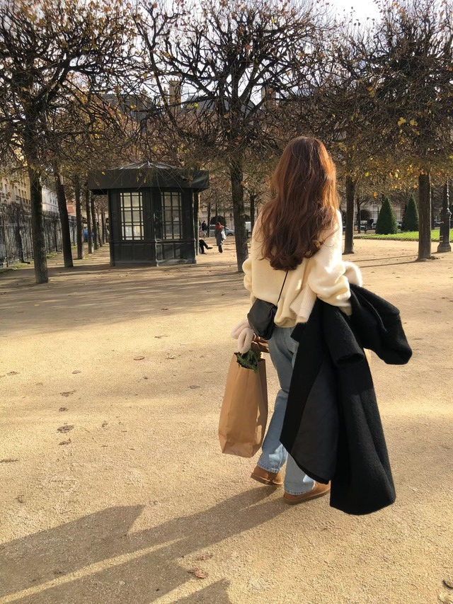 (予約) ounce / Rosy brush shaggy dog knit 3color