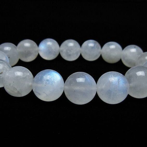 ムーンストーン ブレスレット 13mm 一点物 メール便可 [M便 1/10] 111-44866