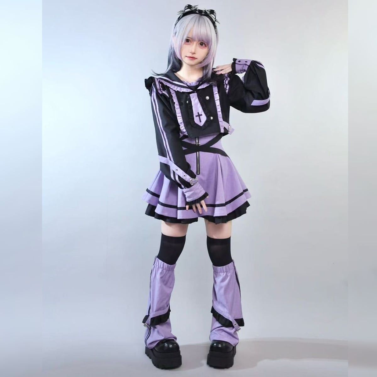 バーチャル・ラベンダー・ドール』サブカル系フリルセーラー＆レッグ