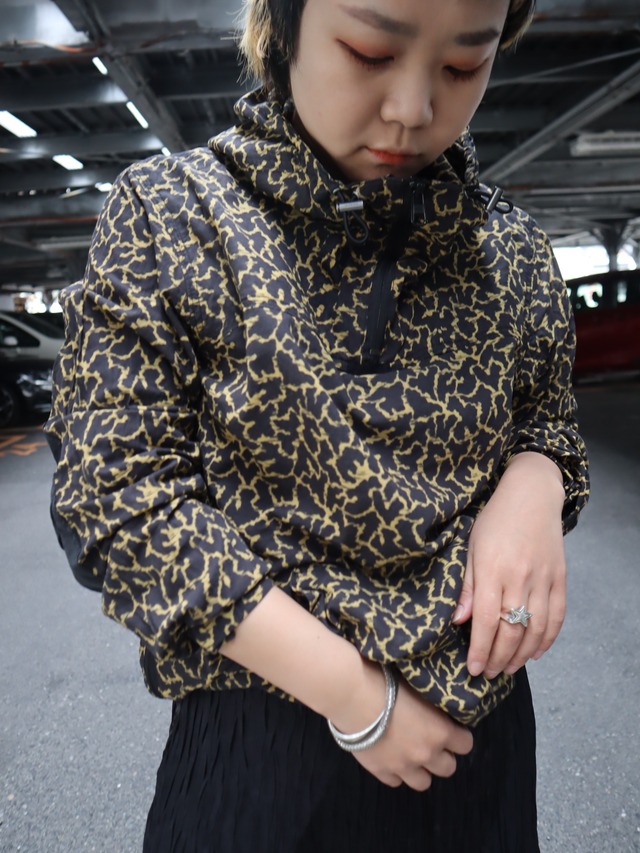 leopard anorak hoodie【8048】