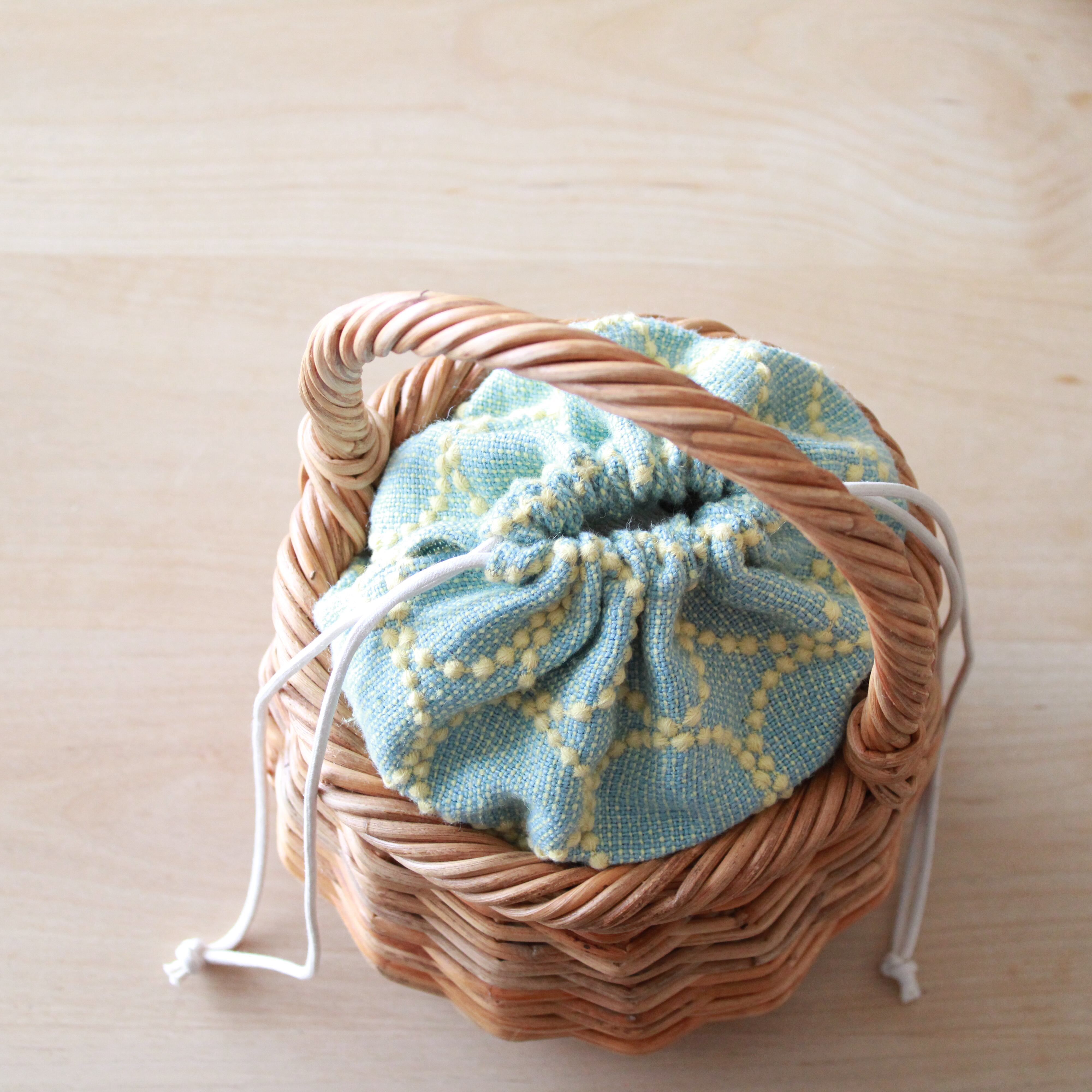 ワンハンドルかごバッグ tambourine green | Litta