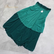 社交ダンス 衣装 スタンダード 上下セット ツーピース レッスンウェア パーティ衣装 無地 Create-Sun クリエイトサン 緑 グリーン系 伸縮性 さわやか エレガント シンプル ディスコ フォーマル 上品 トレーニング 発表会 準備 カジュアル パフォーマンス おしゃれ レディース パーティー 体型カバー