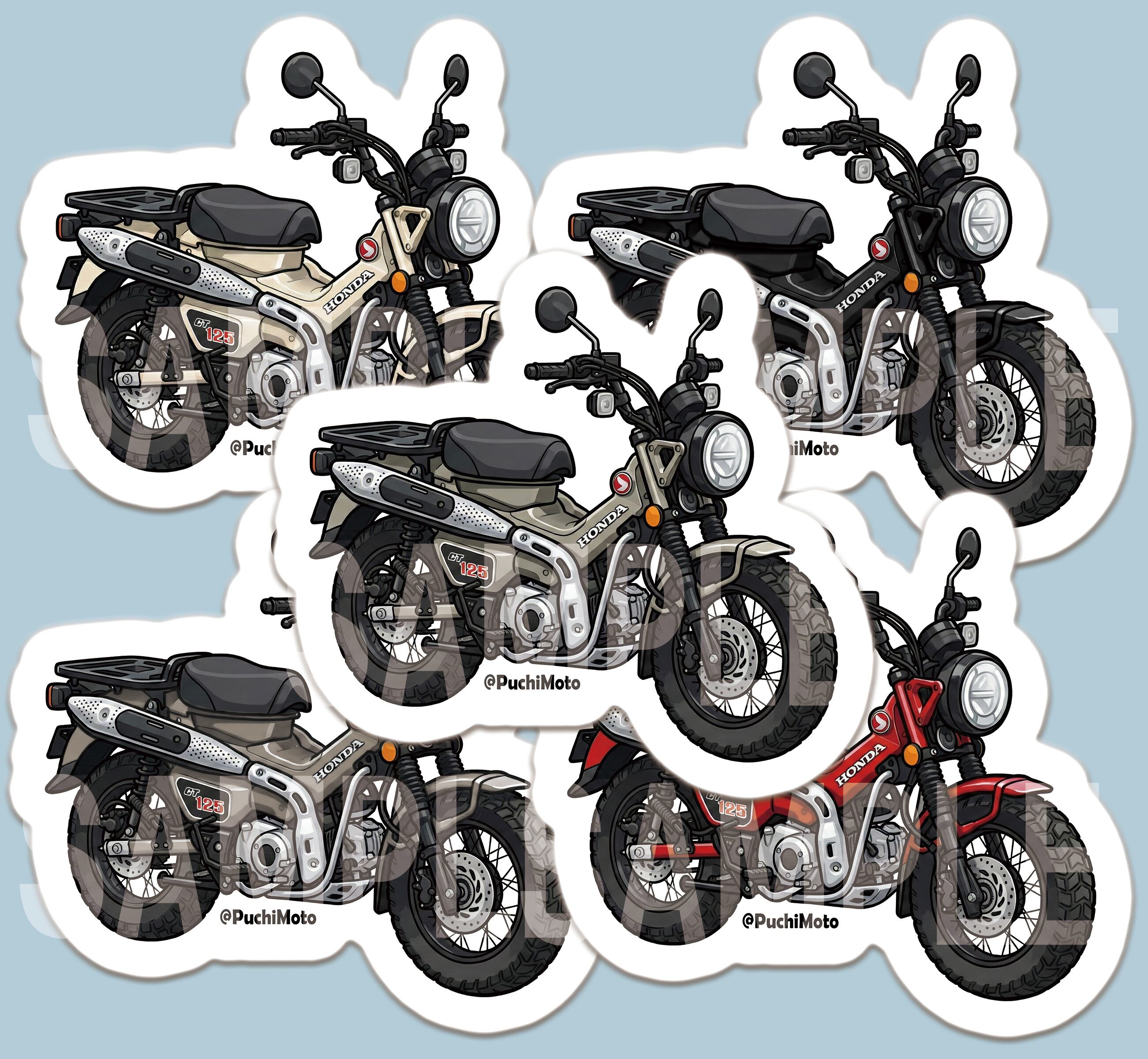 PuchiMotoステッカーS（CT125 ハンターカブ） | 江ノ島さくら堂 本店