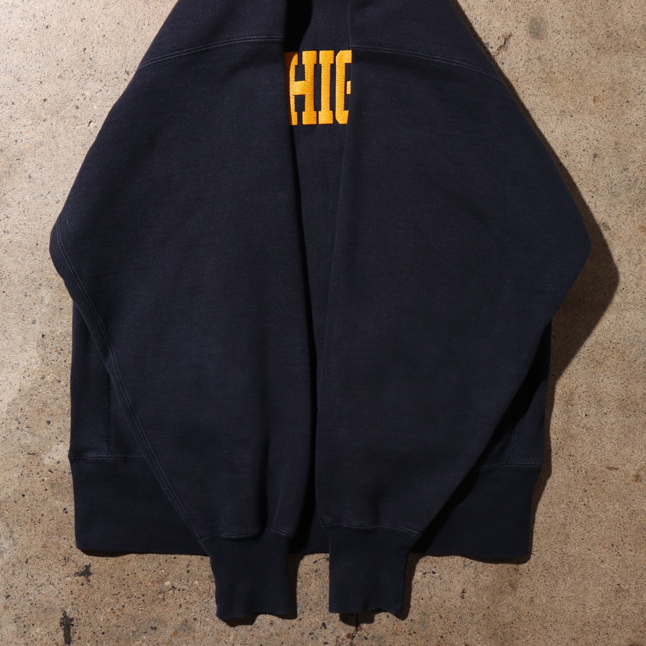 極美品 90s ミシガン L リバースウィーブ チャンピオン ネイビースウェット michigan reverese weave champion