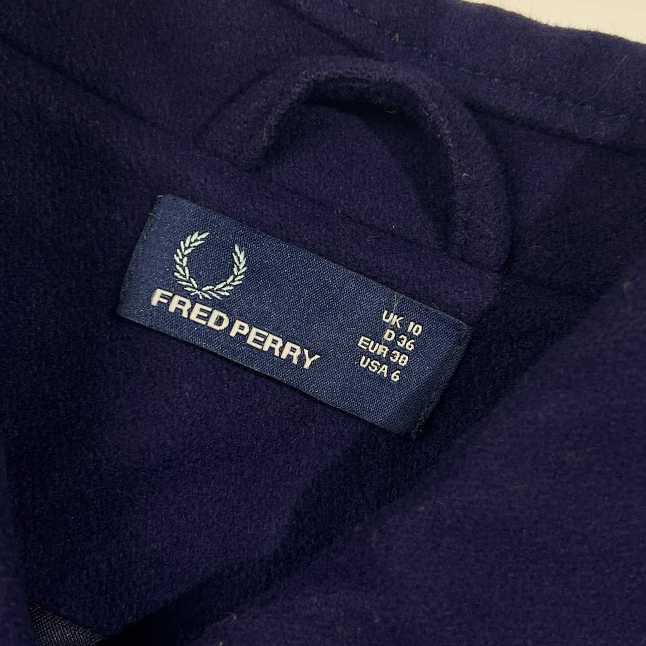 FRED PERRY フレッドペリー ダブルコート EUR 38/青紫 レディース
