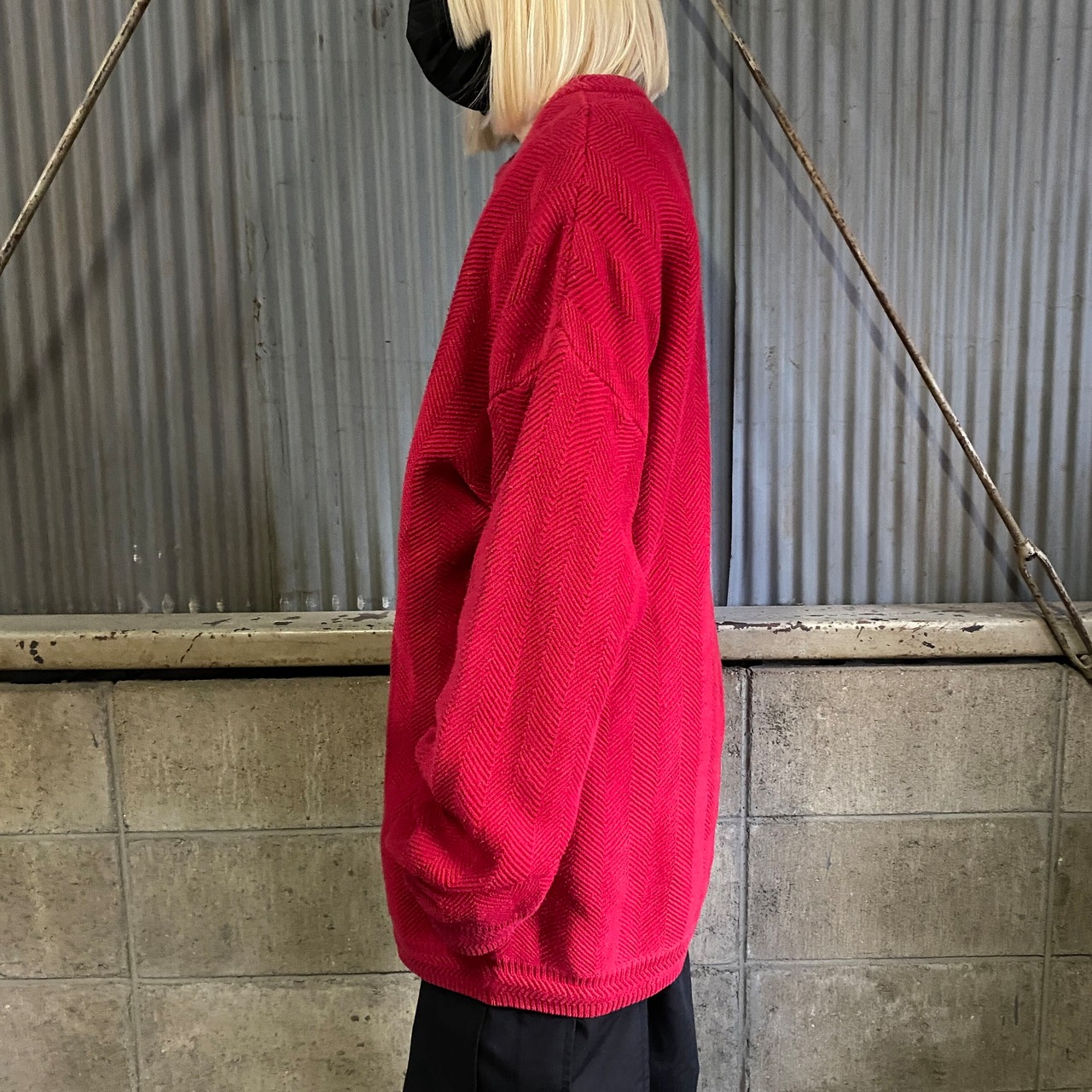 90年代 チャップス ラルフローレン コットンニットセーター メンズL 