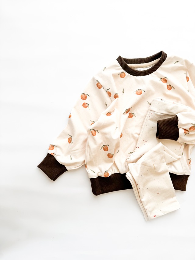 【〜90cmオーダー】スウェットTシャツ(オレンジ)